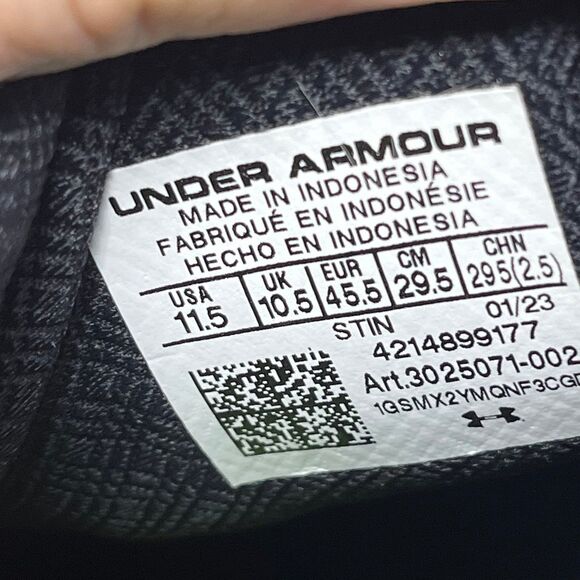 NEW Under Armour HOVR Drive SL Leather Golf Shoes Black Mens Sz 11.5 3025071-001